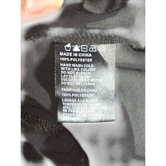 Paper Crane Womens Sheer Layered Shirt Size Small Black Blouse Top - Picture 4 of 10